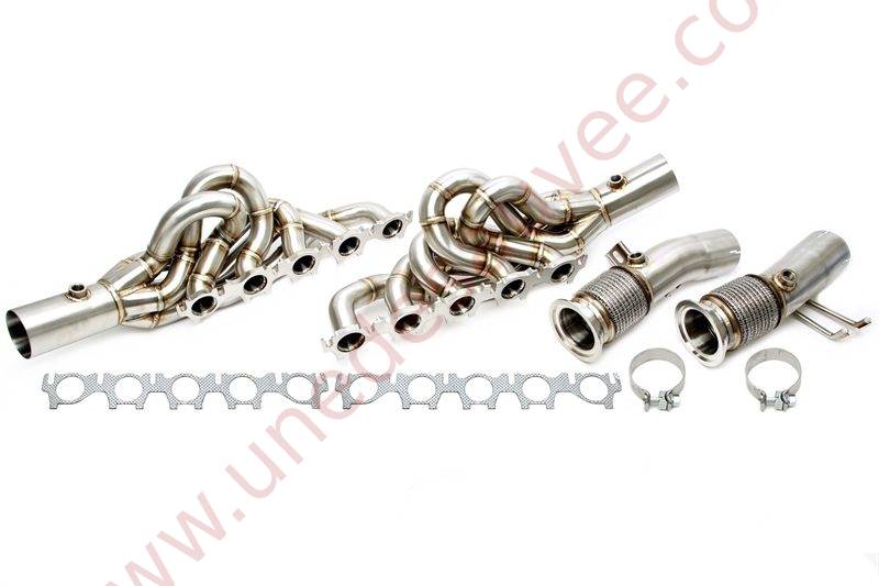 Collecteur d’échappement inox EVOFAR8 2 × 5 en 1 pour Audi R8 V10, Lamborghini Gallardo et Huracán 5.2 V10