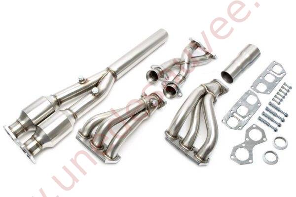 COLLECTEUR EVOFAR32 INOX 2 x 3-X-2-1 AVEC Y-PIPE POUR VW GOLF IV R32 ET AUDI TT 3.2 VR6