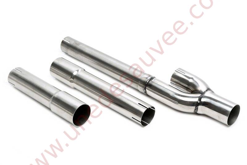 Kit adaptateur de ligne d’échappement inox EVOA4A-ADAPTERKIT pour Audi A4 Type B5 Limousine et Avant 4 et 6 cylindres (1994–2001) hors Quattro