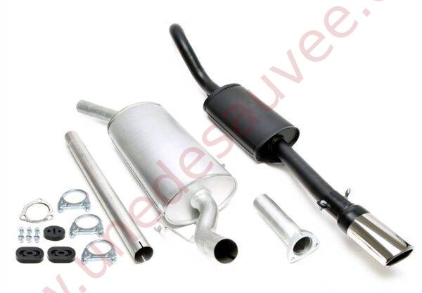 LIGNE D’ÉCHAPPEMENT SPORT ACIER 01SA003-26 SORTIE CHROMÉE OVALE 70×90 MM POUR SAAB 900 I 2.0 8V ET 16V 1987–1993