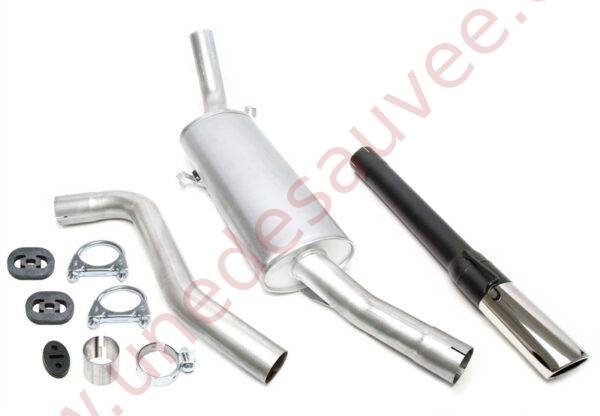 LIGNE D’ÉCHAPPEMENT SPORT ACIER 01SA004-26 SORTIE CHROMÉE OVALE 70×90 MM POUR SAAB 900 I 2.0 TURBO 1987–1993