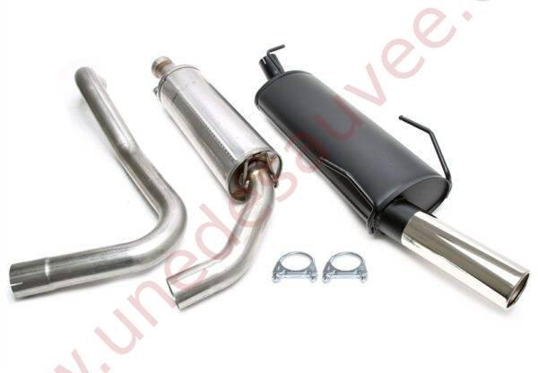 LIGNE D’ÉCHAPPEMENT SPORT ACIER 01SA007-9 SORTIE CHROMÉE RONDE 90 MM POUR SAAB 900 II COUPÉ ET CABRIOLET 2.0 ET 2.3 1993–1999