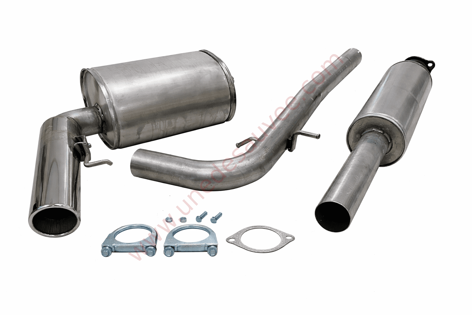 LIGNE D’ÉCHAPPEMENT SPORT ACIER 02VO012-9 SORTIE CHROMÉE OVALE 90 MM POUR VOLVO S60 I TYPE R 2.4 ESSENCE 140 ET 170 CH 2000–2010