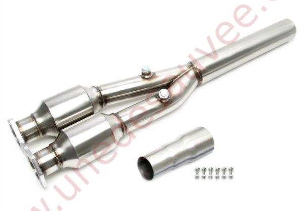 Y-PIPE EVOFAR32-4 INOX (TUBE DE REMPLACEMENT CATALYSEUR) POUR VW GOLF IV R32, VW GOLF V R32, AUDI TT 3.2 VR6 ET AUDI A3 3.2 VR6