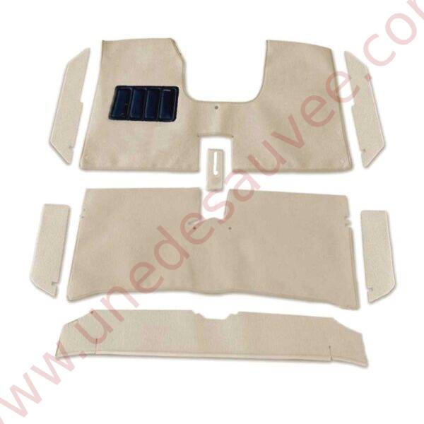 KIT COMPLET MOQUETTE TAPIS DE SOL BEIGE AVEC TALONETTE POUR RENAULT 5 ALPINE TURBO / ALPINE PHASE 1