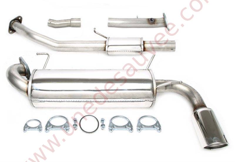 Ligne d’échappement sport inox Mazda MX-5 NB double sortie 100 mm
