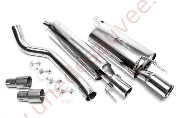 LIGNE D’ÉCHAPPEMENT SPORT INOX DOUBLE SORTIE RONDE 2×76 MM EVOCOBAE276 POUR OPEL CORSA B S93 1.0–1.6  1.7D (1993–2000)