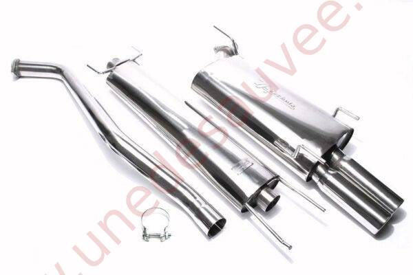 LIGNE D’ÉCHAPPEMENT SPORT INOX DOUBLE SORTIE RONDE 2×76 MM EVOVBAE276 POUR OPEL VECTRA B BERLINE  CC  CARAVAN J96 1.6–2.0 DTI (1995–2003)
