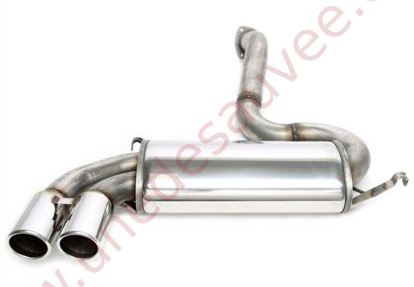 LIGNE D’ÉCHAPPEMENT SPORT INOX DOUBLE SORTIE RONDE 2×80 MM 02AU041-8 POUR AUDI QUATTRO TYPE 85, AUDI 90 QUATTRO TYPE 89Q ET AUDI COUPÉ QUATTRO / S2 TYPE 89Q (1988–1992)