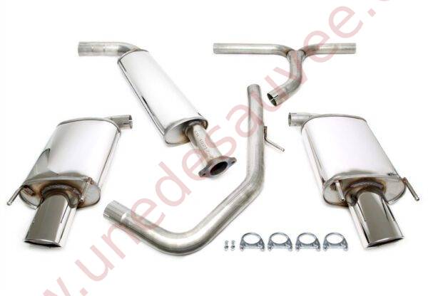 LIGNE D’ÉCHAPPEMENT SPORT INOX DUPLEX SORTIE OVALE 90×120 MM 02OP015-25D POUR OPEL INSIGNIA A 45 PORTES 2WD 1.6T  2.0T  2.8T (2009–)