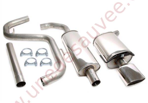 LIGNE D’ÉCHAPPEMENT SPORT INOX SORTIE OVALE 85×150 MM 02SA002-21 POUR SAAB 9-3 YS3F 1.8T / 2.0T (2003–)