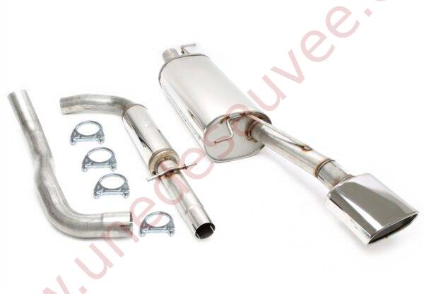 LIGNE D’ÉCHAPPEMENT SPORT INOX SORTIE OVALE 85×150 MM 02SK001-21 POUR SKODA OCTAVIA I RS 1U 1.8T 180 CH (2001–2006)