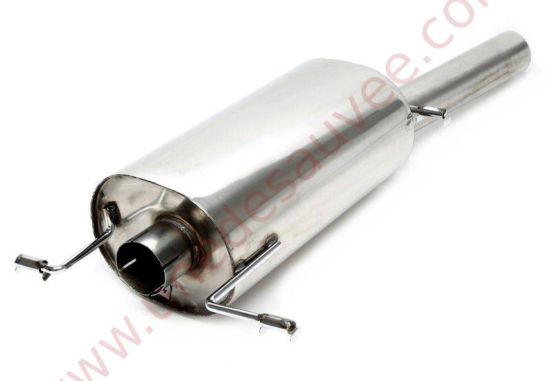 SILENCIEUX ARRIÈRE SPORT INOX SORTIE SIMPLE RONDE 1×70 MM EVOG1A-ESD70 POUR VW GOLF 1 CABRIOLET TYPE 155 / SCIROCCO 2 TYPE 53B (1984–1993) – Image 2