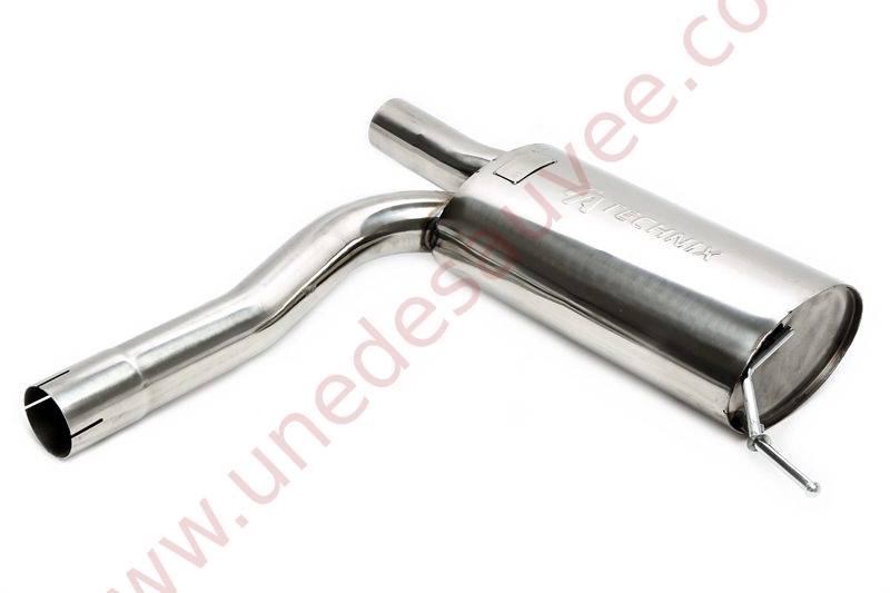 Silencieux intermédiaire inox EVOA4A-VSD pour Audi A4 Type B5 Limousine et Avant (1994–2001) hors Quattro