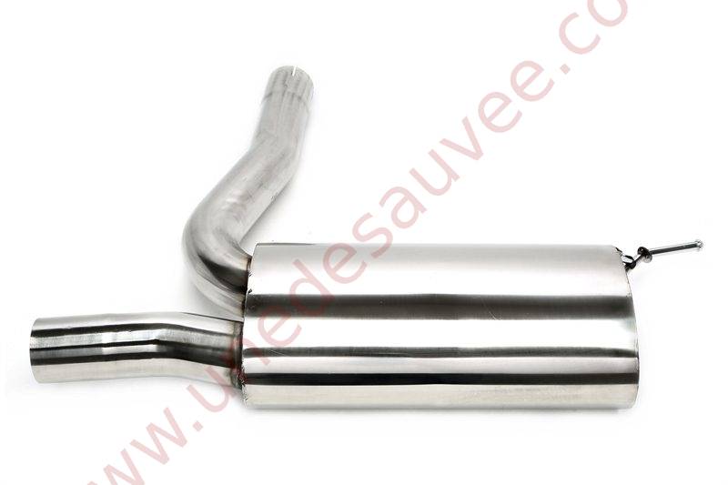 LIGNE D’ÉCHAPPEMENT SPORT INOX DUPLEX DOUBLE SORTIE 1×100 MM 02AU014-10D POUR AUDI A4 TYPE B6 QUATTRO LIMOUSINE, AVANT ET CABRIOLET (2001–2004) – Image 2