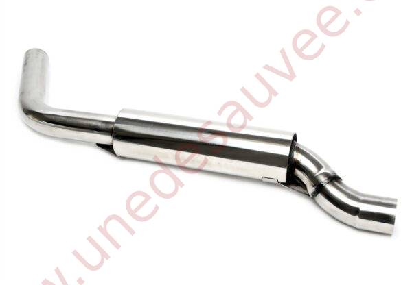 SILENCIEUX INTERMÉDIAIRE SPORT INOX EVOG1A-VSD POUR VW GOLF 1 CABRIOLET TYPE 155 / SCIROCCO 2 TYPE 53B (1984–1993)