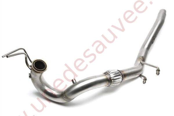 DOWNPIPE INOX 63,5MM 06VW008 POUR AUDI A3 8P / SEAT ALTEA 5P / LEON 1P / TOLEDO 5P / SKODA OCTAVIA 1Z / SUPERB 3T / VOLKSWAGEN CADDY 2K / EOS 1F / GOLF 5 1K / GOLF PLUS 5M / JETTA 1K / PASSAT 3C / TOURAN 1T 1.9 TDI ET 2.0 TDI 105 ET 140 CH (2003-2012)