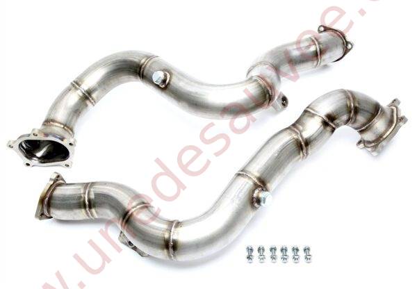 DOWNPIPE INOX 70MM RÉFÉRENCE 06AU009 POUR AUDI S6 / RS6 C7, S7 / RS7 4G, S8 D4 4.0 TFSI QUATTRO 420 À 560 CH (2012-2018)