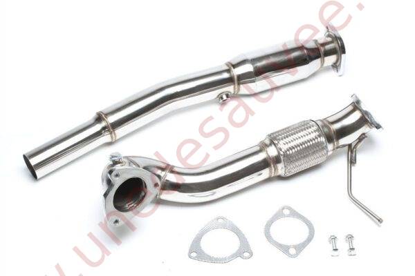 DOWNPIPE INOX AVEC CATALYSEUR SPORT 200 CELLULES 76MM RÉFÉRENCE 06AU002 POUR AUDI S3 8L QUATTRO / AUDI TT 8N QUATTRO / SEAT LEON CUPRA R 1M 1.8T 210 À 240 CH (1999-2006)