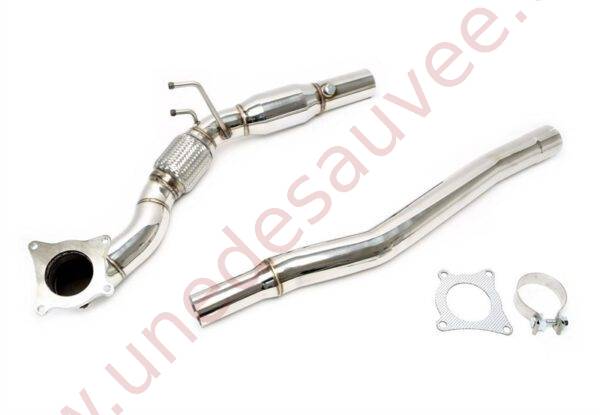 DOWNPIPE INOX AVEC CATALYSEUR SPORT 200 CELLULES 76MM RÉFÉRENCE 06VW011 POUR AUDI S3 8P QUATTRO / AUDI TTS 8J QUATTRO / VOLKSWAGEN GOLF 6 R 2.0 TFSI 256 À 272 CH (2009-2013)