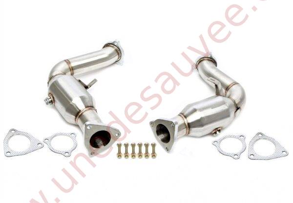 DOWNPIPE INOX AVEC CATALYSEUR SPORT 60MM RÉFÉRENCE 06AU026 POUR AUDI S4 B8 / S5 B8 / A6 C7 / A8 D4 / Q5 3.0 TFSI QUATTRO 333 À 354 CH (2008-2018)