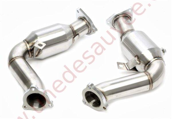 DOWNPIPE INOX AVEC CATALYSEUR SPORT 60MM RÉFÉRENCE 06AU026 POUR AUDI S4 B8 / S5 B8 / A6 C7 / A8 D4 / Q5 SQ5 3.0 TFSI QUATTRO 333 À 354 CH (2008-2018)