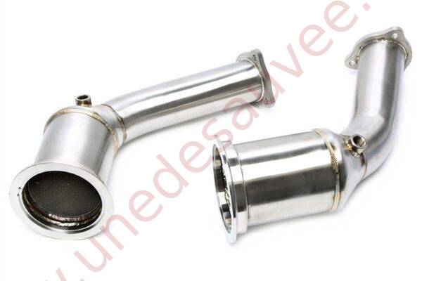 DOWNPIPE INOX AVEC CATALYSEUR SPORT 76MM RÉFÉRENCE 06AU020 POUR AUDI RS4 B9 / RS5 B9 2.9 TFSI 450 CH (2016-)