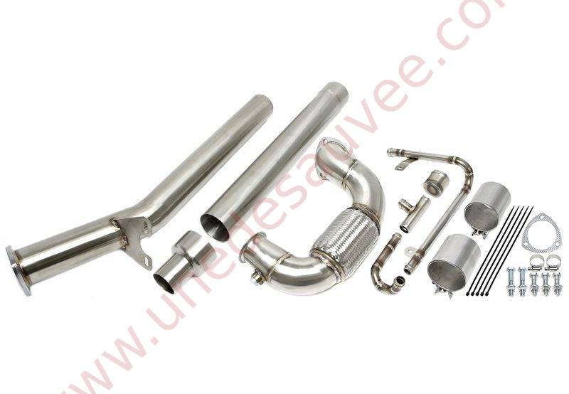 Downpipe inox avec flexible 76mm 06VW029 Audi Seat Skoda Volkswagen TDI