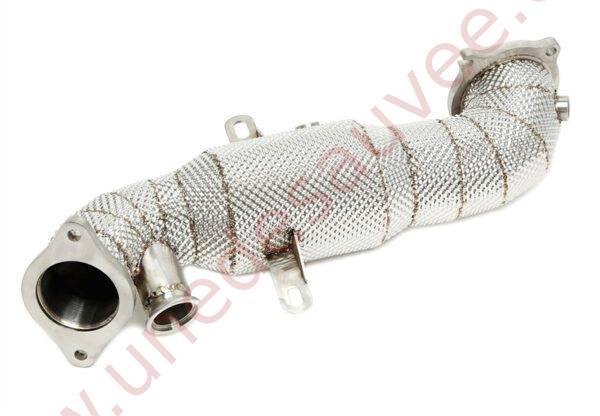 DOWNPIPE INOX AVEC PARE-CHALEUR ET CATALYSEUR 200 CELLULES 06AL001 POUR ALFA ROMEO GIULIA 952 / STELVIO 949 2.0 TURBO À PARTIR DE 2015