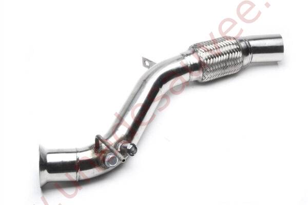 DOWNPIPE INOX REMPLACEMENT FAP 63,5MM RÉFÉRENCE 06BM002 POUR BMW SÉRIE 1 E81 E82 E87 E88 116D 118D 120D 123D MOTEUR N47 116 À 204 CH 2003-2013