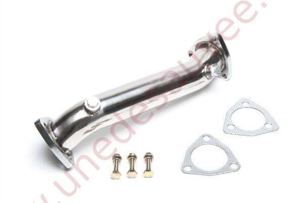 DOWNPIPE INOX SANS CATALYSEUR 63,5MM RÉFÉRENCE 06AU005 POUR AUDI A4 B5 / A4 B6 B7 / A6 C5 / SKODA SUPERB 3U / VOLKSWAGEN PASSAT 3B 1.8T 150 À 190 CH (1994-2008)