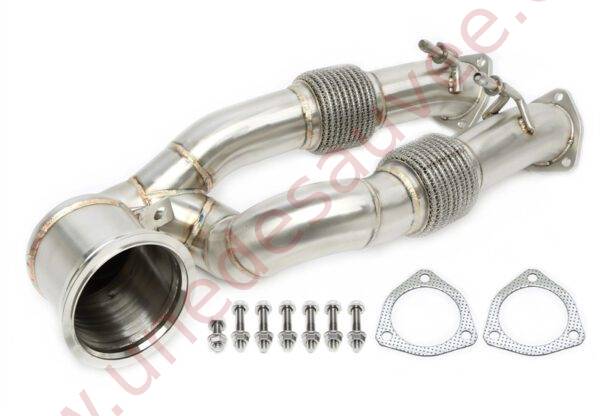 DOWNPIPE INOX SANS CATALYSEUR 70MM RÉFÉRENCE 06AU029 POUR AUDI TT RS 8J / AUDI RS3 8P / AUDI Q3 RS 8U 2.5 TFSI 310 À 367 CH (2009-2018)