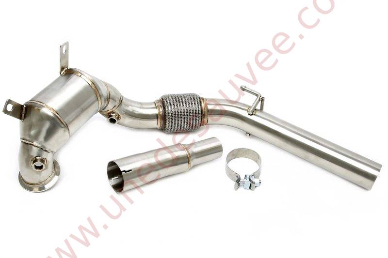 Downpipe inox sans catalyseur 70mm 06VW013 Audi Seat Skoda Volkswagen TFSI