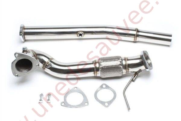 DOWNPIPE INOX SANS CATALYSEUR 76MM RÉFÉRENCE 06AU001 POUR AUDI S3 8L QUATTRO / AUDI TT 8N QUATTRO / SEAT LEON CUPRA R 1M 1.8T 210 À 240 CH (1999-2006)