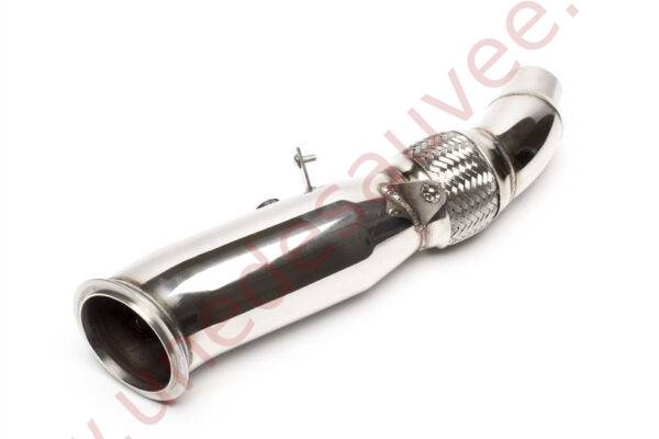 DOWNPIPE INOX SANS CATALYSEUR AVEC FLEXIBLE 4 POUCES RÉFÉRENCE 06BM006 POUR BMW SÉRIE 1 F20 F21, SÉRIE 2 F22 F23, SÉRIE 3 F30 F31 F34 ET SÉRIE 4 F32 F33 F36 MOTEUR N20 184 À 245 CH 2011-2016