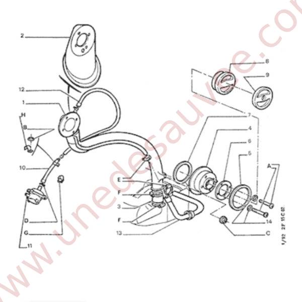 DURITE DE DEGAZAGE ESSENCE POUR RESERVOIR EN SILICONE NOIR MAT PEUGEOT 205 GTI CTI RALLYE ET AUTRES 205 ESSENCE GE GL GR SR XE XL XR