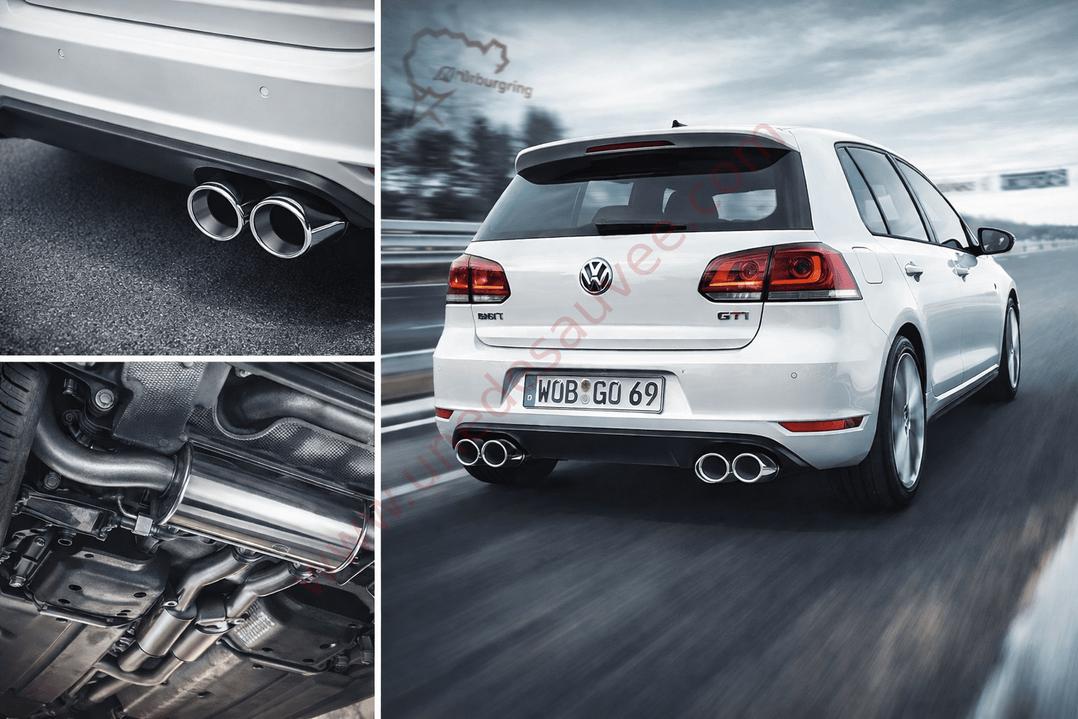 Illustration Golf 6 GTI échappement