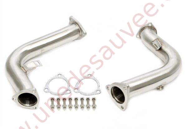 TUBE DE REMPLACEMENT CATALYSEUR INOX 63,5MM RÉFÉRENCE 06AU027 POUR AUDI S4 B8 / S5 B8 / A6 C7 / A8 D4 / Q5 3.0 TFSI QUATTRO 333 À 354 CH (2008-2018)