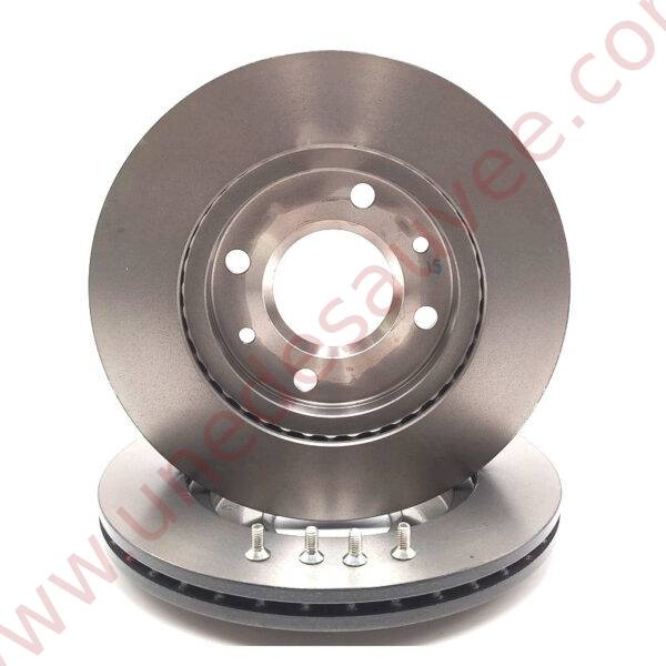 KIT DE 2 DISQUES DE FREIN AVANT POUR CITROEN C15 ET PEUGEOT 106 205 306 309 405 DIESEL