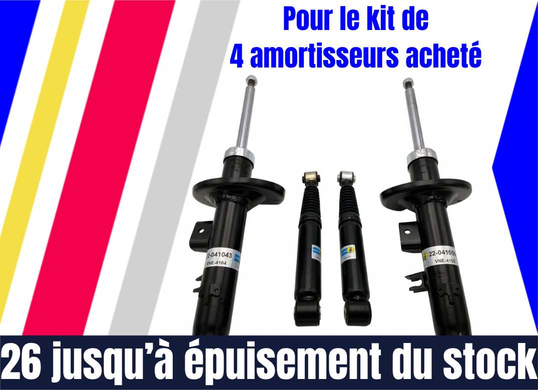 site Pour le kit de 4 amortisseurs acheté TA-TECHNIX pièces accessoires echappements youngtimers