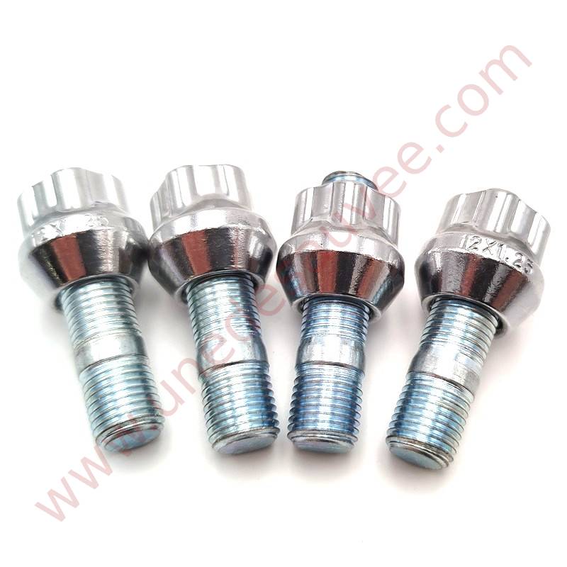 KIT DE 4 ECROUS ANTIVOL + DOUILLE AVEC LEURS GOUJONS DE ROUE POUR JANTE SPEEDLINE ET ORIGINE DE PEUGEOT 106 306 309 205 GTI CTI 1.9 GTI 16 RALLYE