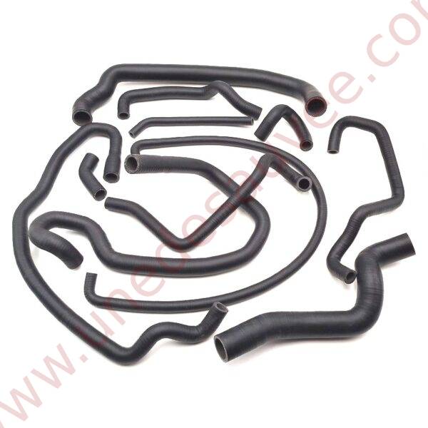KIT DE 11 DURITES D'EAU EN SILICONE NOIR MAT POUR PEUGEOT 405 MI16 PHASE 1