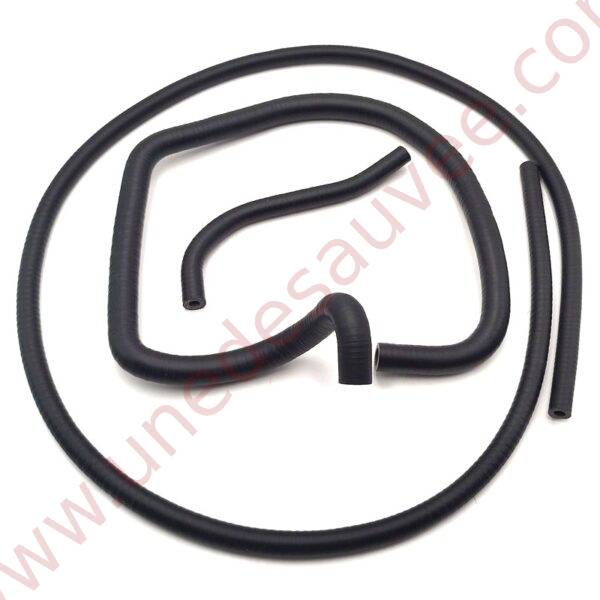KIT DE 3 DURITES DE DA EN SILICONE NOIR MAT POUR PEUGEOT 205 D TURBO