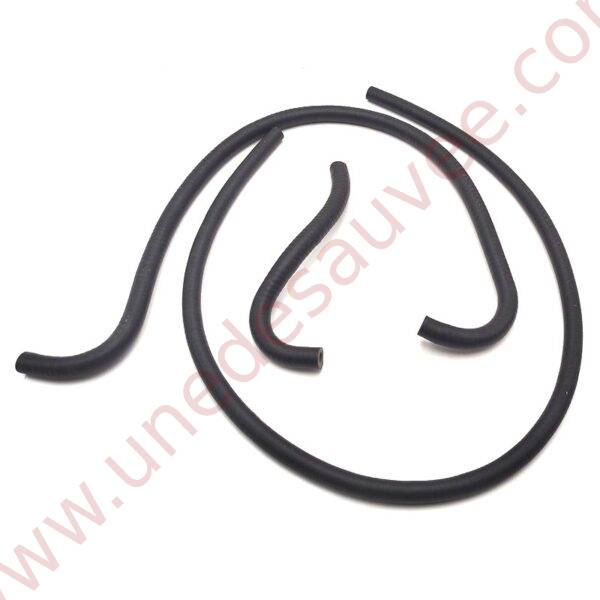 KIT DE 3 DURITES DE DIRECTION ASSISTEE AVEC REFROIDISSEUR D'HUILE EN SILICONE NOIR MAT POUR PEUGEOT 309 205 GTI CTI GTI 8S