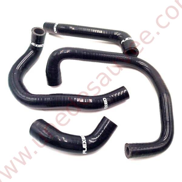 KIT DE 4 DURITES D'HUILE EN SILICONE NOIR BRILLANT POUR PEUGEOT 205 DIESEL XLD XRD GLD GRD SRD XAD XRAD
