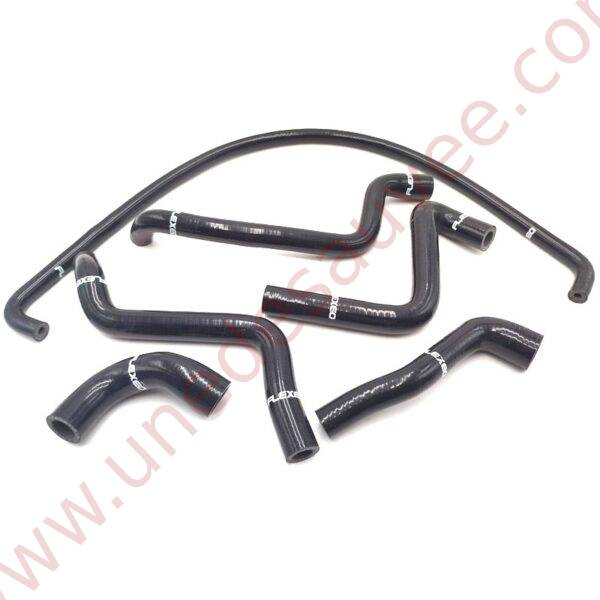 KIT DE 6 DURITES D'HUILE EN SILICONE NOIR BRILLANT POUR PEUGEOT 205 D TURBO