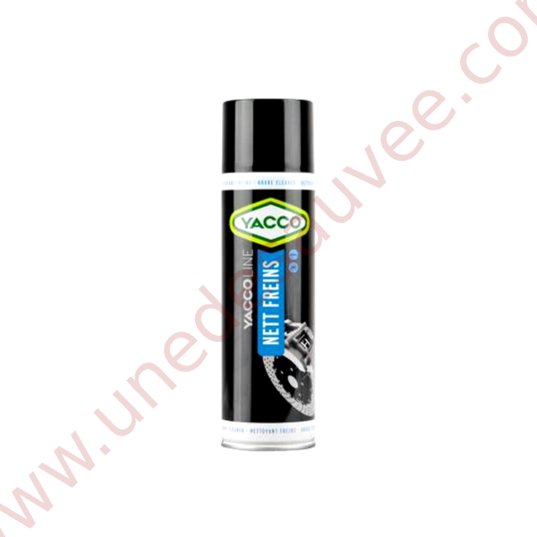 NETTOYANT FREINS YACCO EN BOMBE AÉROSOL NETTOIE ET DISSOUT 500 ML