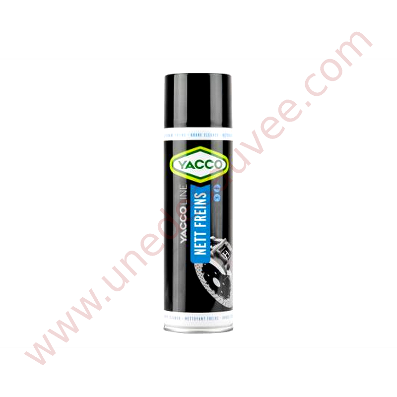 NETTOYANT FREINS YACCO EN BOMBE AÉROSOL NETTOIE ET DISSOUT 500 ML
