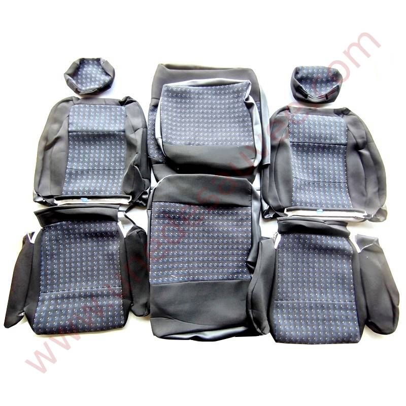 GARNITURES DE SIÈGES TOUS TISSU " DIAC " POUR RENAULT CLIO 16S PHASE 1 HABILLAGE - COIFFE - SELLERIE COMPLÈTE
