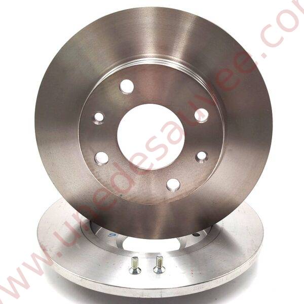 KIT DE 2 DISQUES DE FREIN AVANT DE TYPE " PLEIN " POUR CITROEN C15 SAXO VISA ZX PEUGEOT 106 205 206 306 309 405 DIESEL / ESSENCE